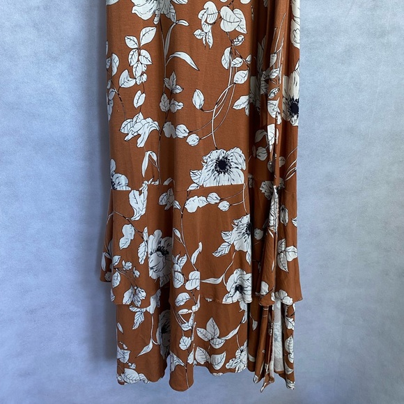 Ruffled Floral Midi Dress - Picture 7 of 14